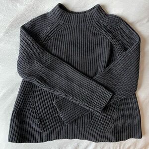 MARINE LAYER Navy Ribbed Turtleneck Sweater